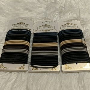 3 24packs of hair ties